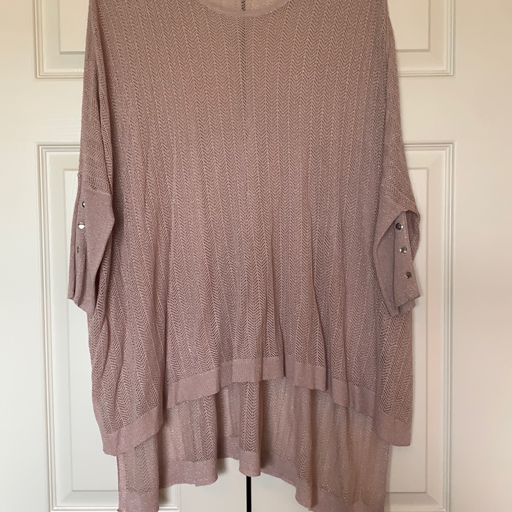Jennifer Lopez Net Sheer Flow Top